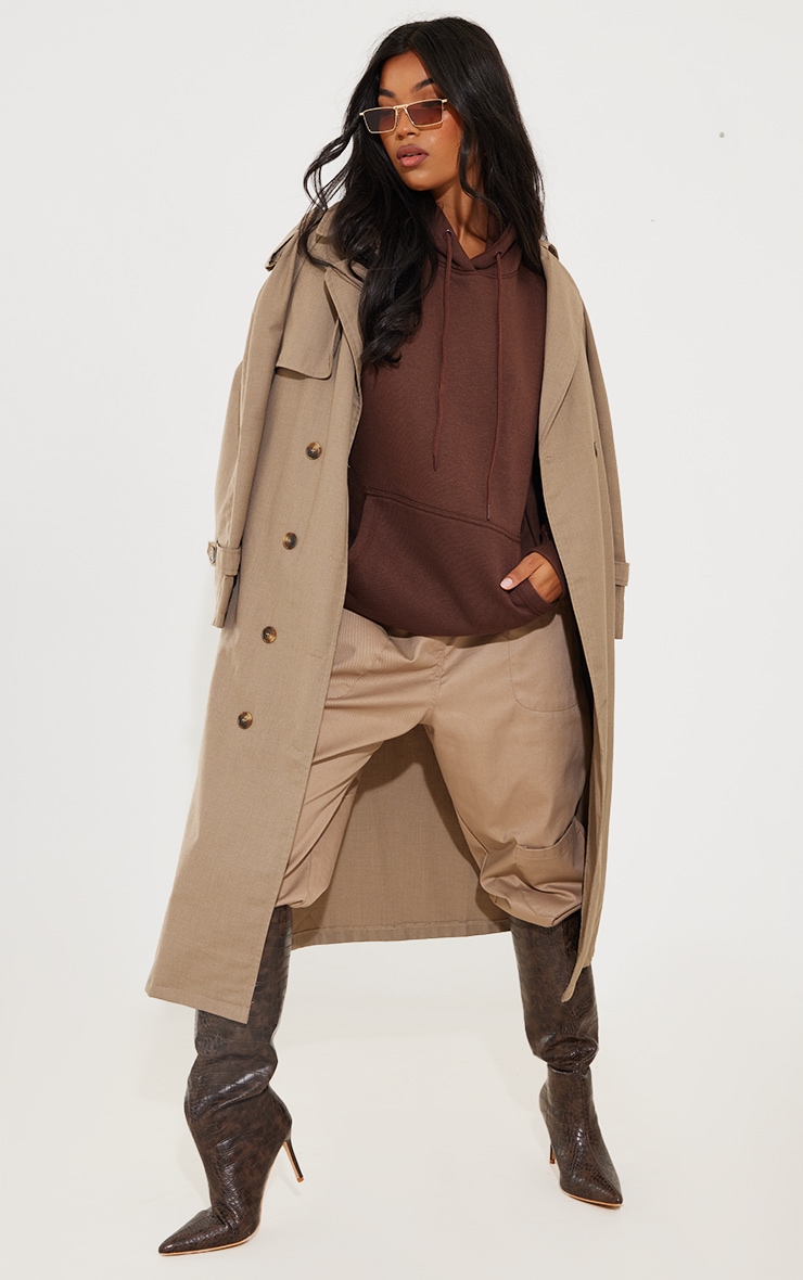 Chocolate Oversized Fit Hoodie image 3