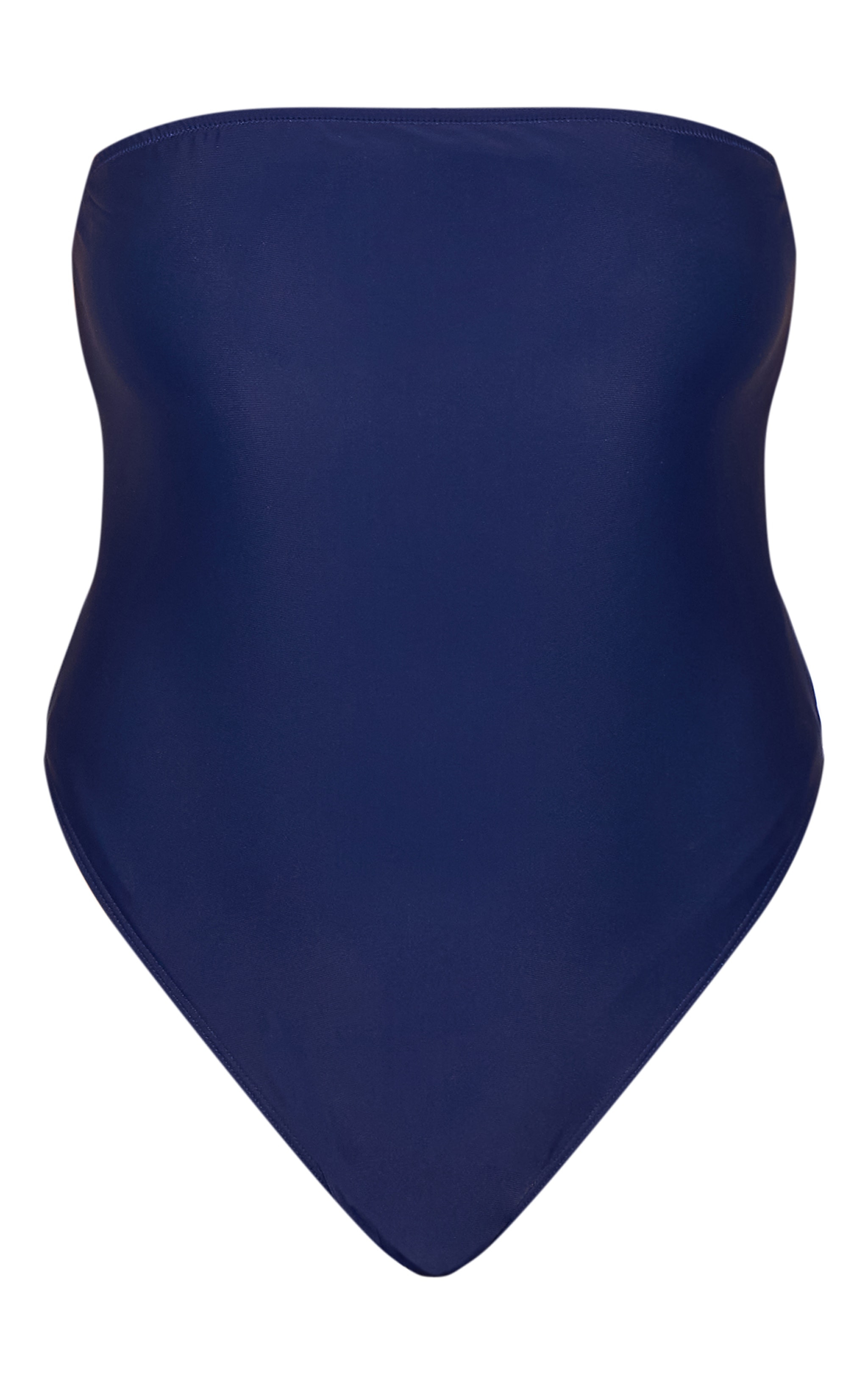 Plus Navy Strapless Swimsuit image 5