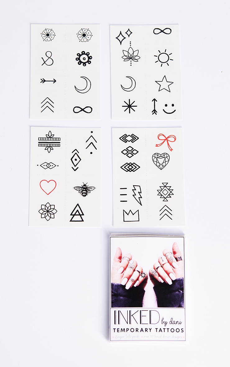 Inked By Dani Temporary Tattoos Forever Finger Tats Pack image 2
