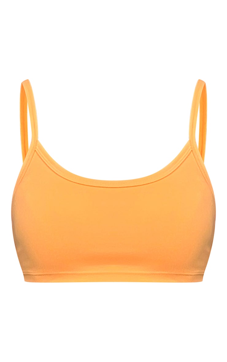 Bralette Sculpt orange à détail contours image 5