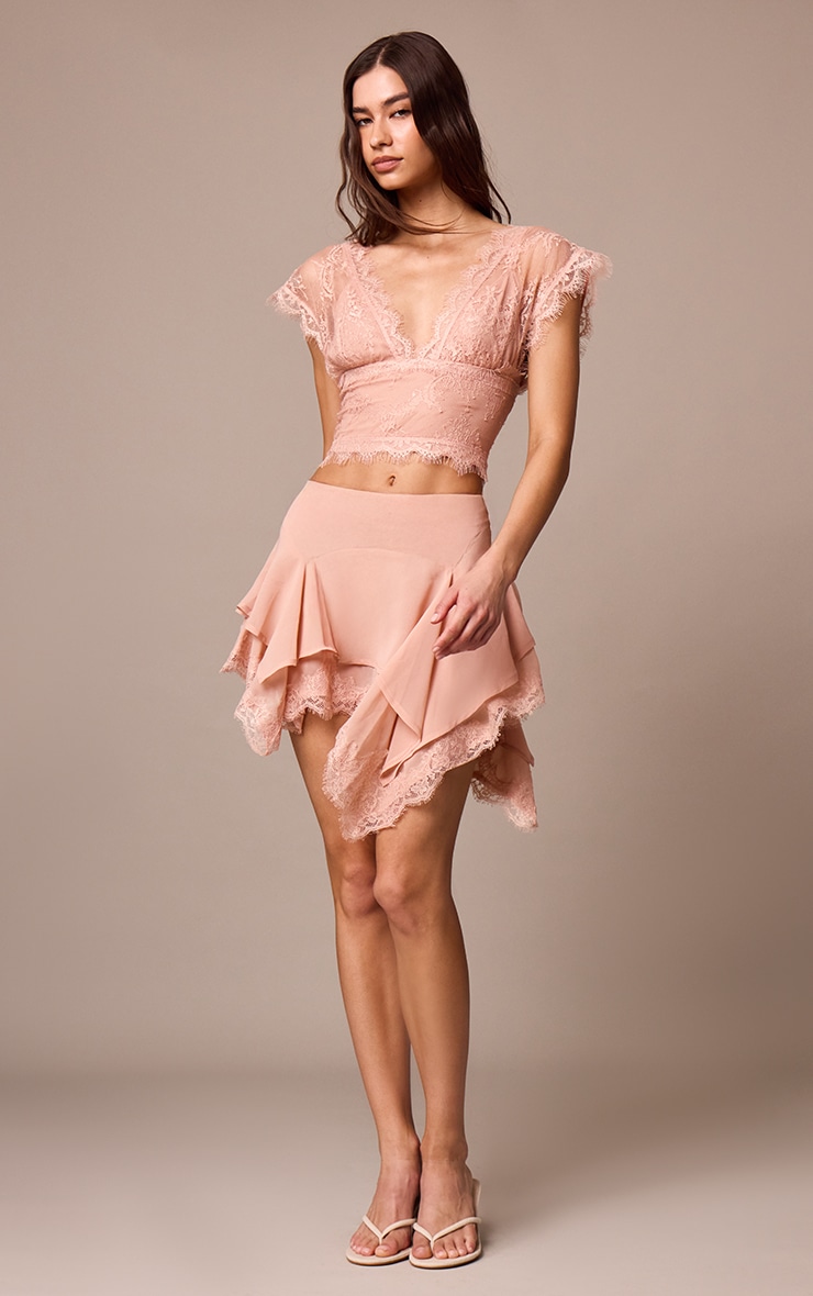 【SHALOM】I DON'T KNOW LACE TOP (PEACH) [正規品] shalomclub I DON'T KNOW LACE TOP (PEACH) トップス