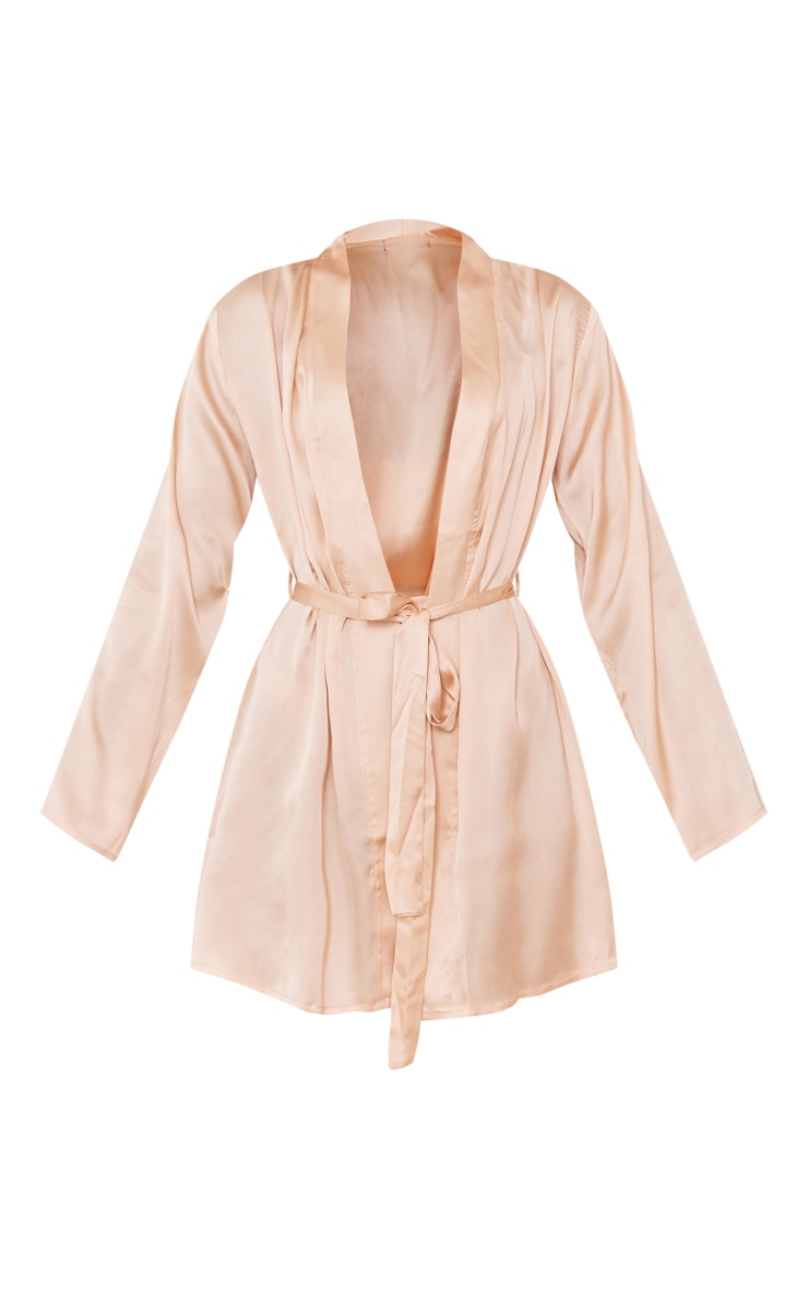 champagne satin tie