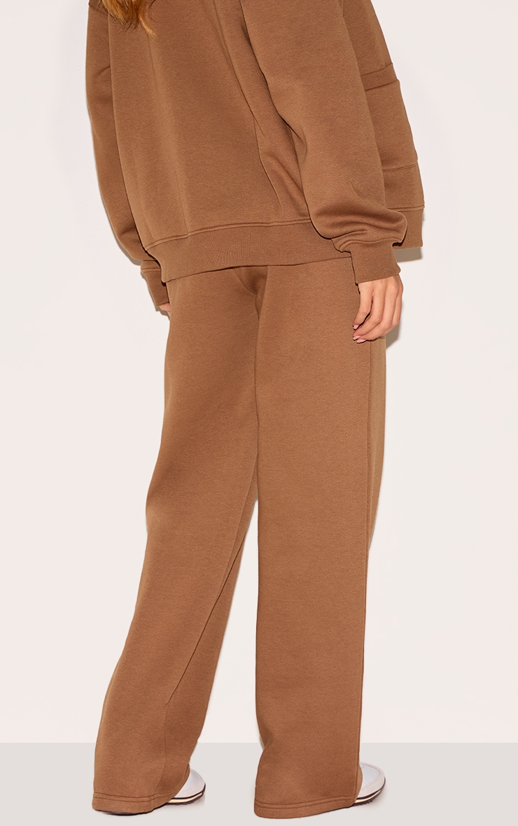 Taupe Wide Leg Drawstring Sweatpants image 3