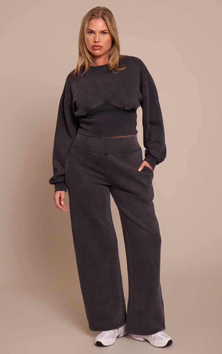 Shape Charcoal Cinched Waist Sweatshirt image 3