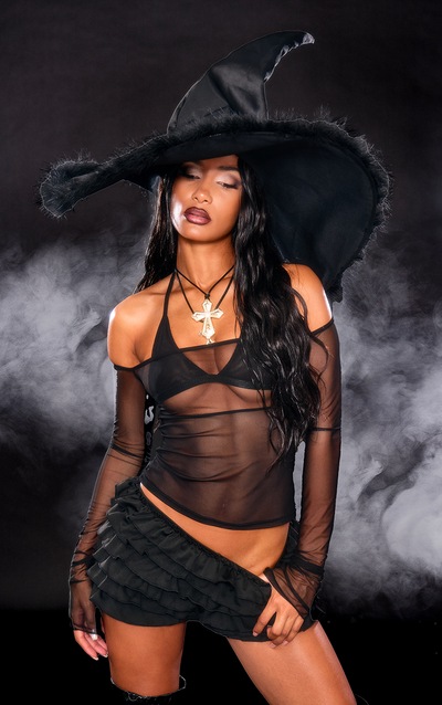 Pure Desire Long-Sleeved Black Top main image 1