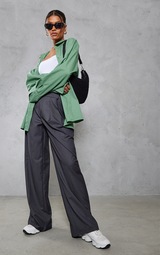 Sage Oversized Cuff Shirt 3
