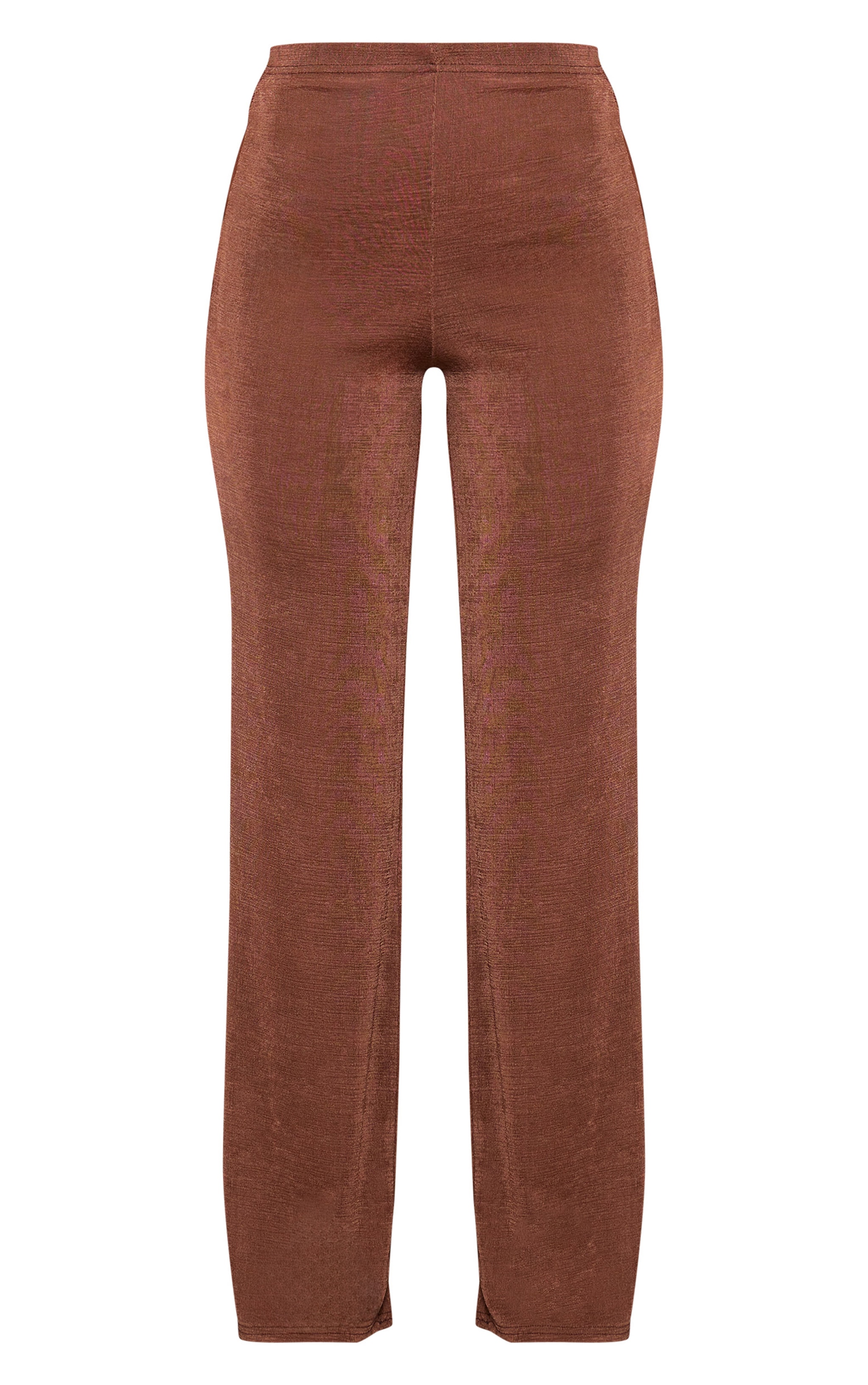 Chocolate Acetate Slinky Wide Leg Pants image 5