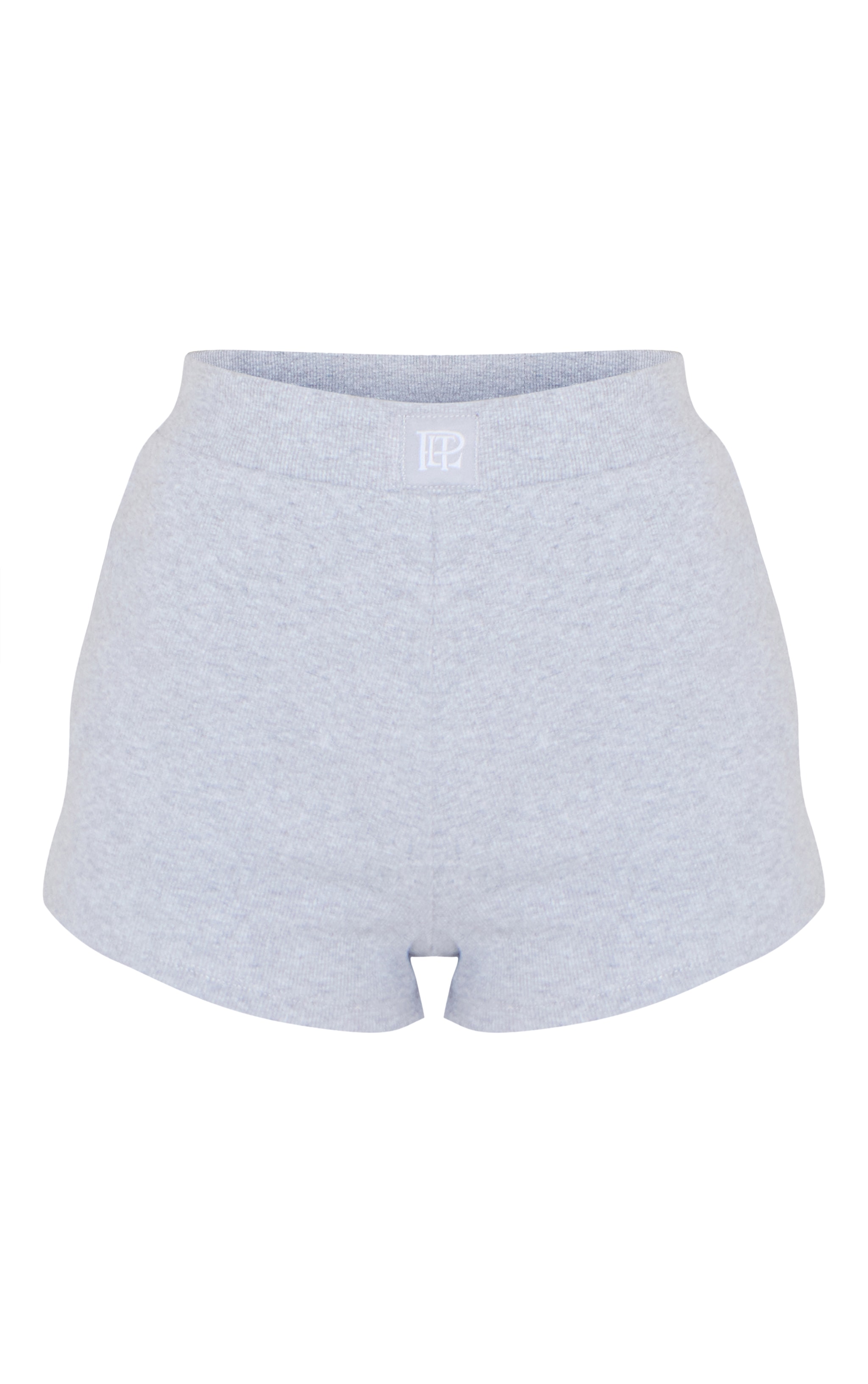 PrettyLittleThing Grey Sleep Tonal Satin Emblem Sleep Boxer Shorts image 6
