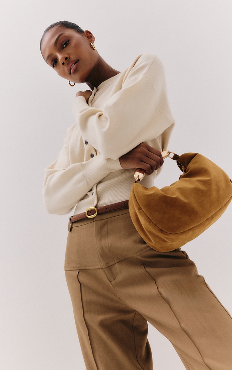Wide Pleated Techno Stretch Pants