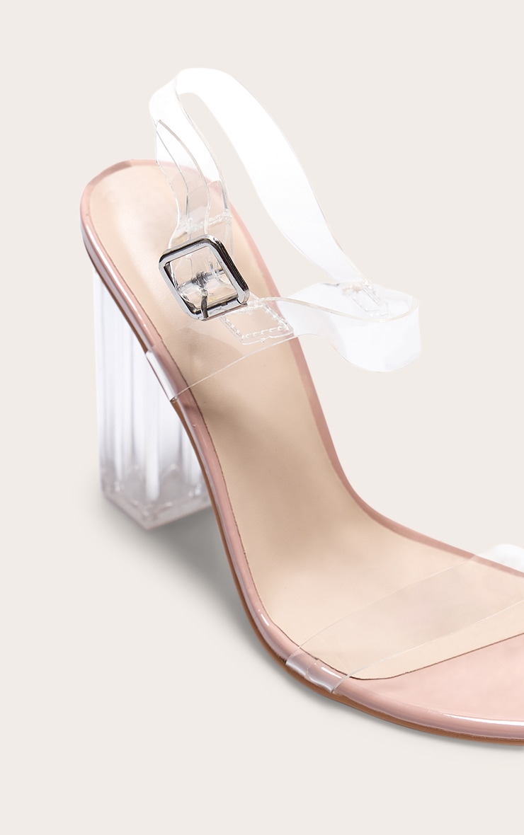 Clear Block Heel Strappy Sandal image 4