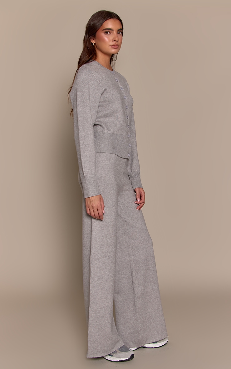Grey Marl Compact Knit Pant image 2