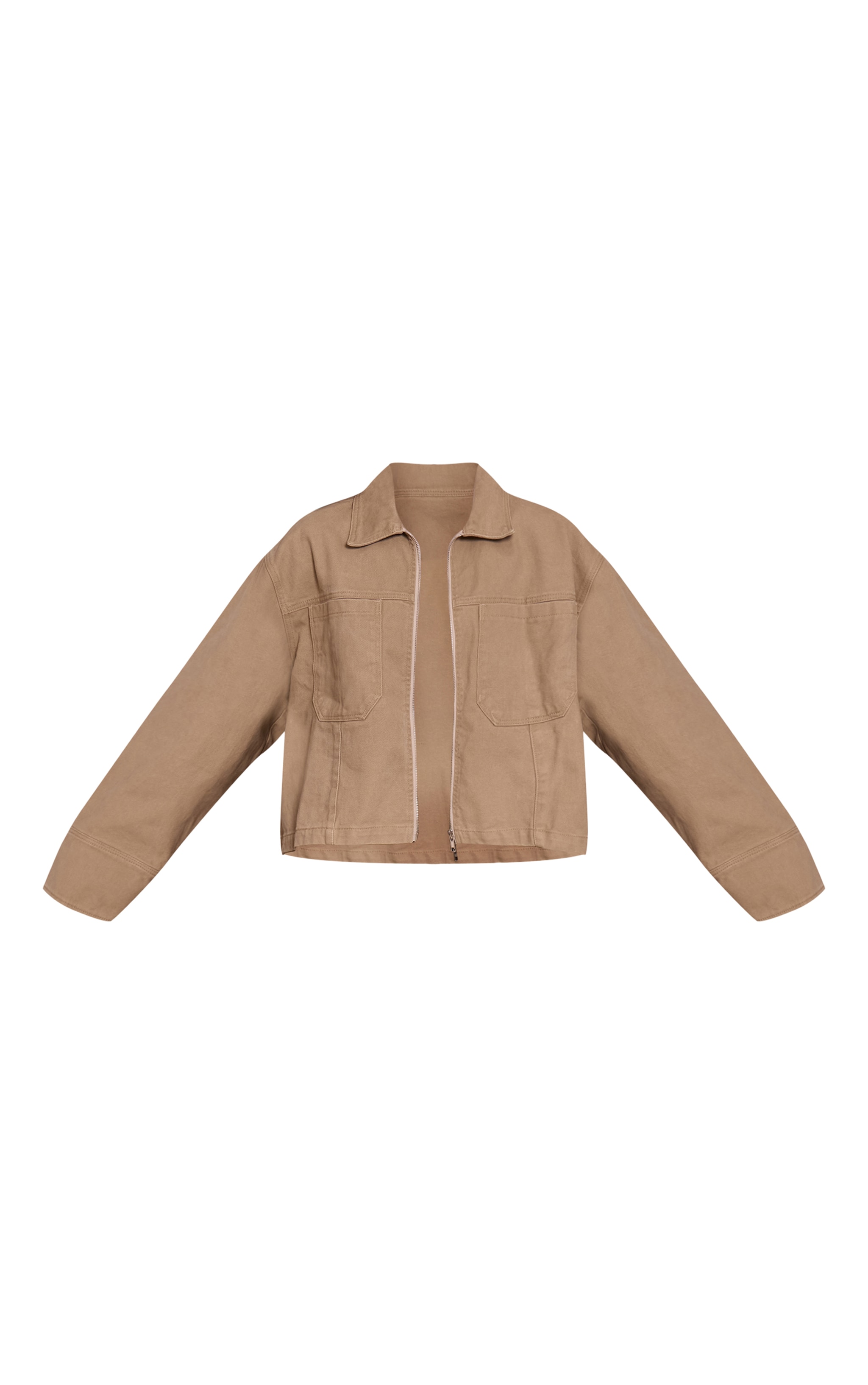 Stone Zip Up Denim Jacket image 5