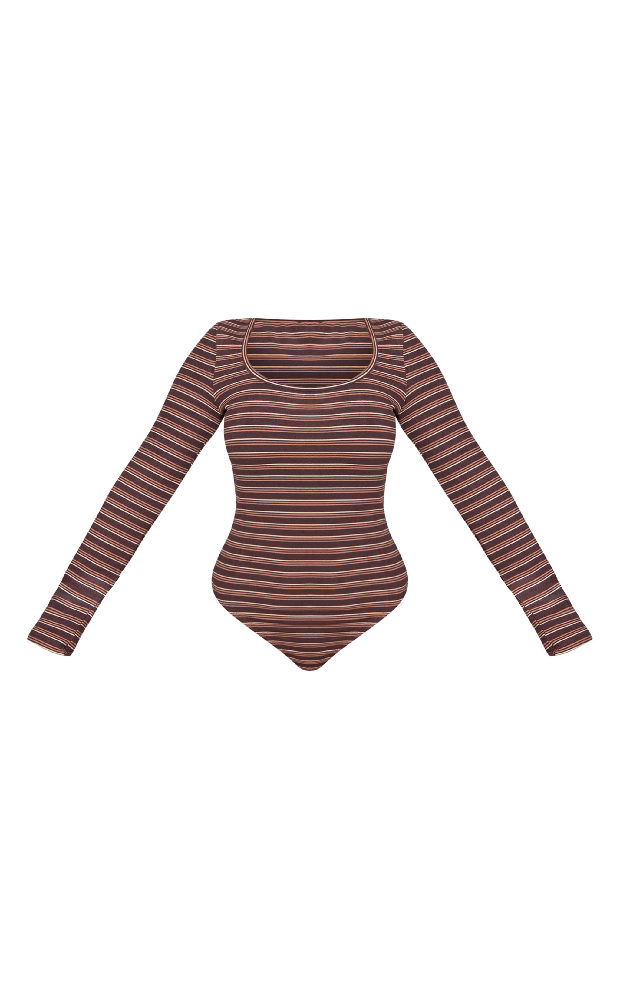 Shape Chocolate Striped Long Sleeve Bodysuit image 5