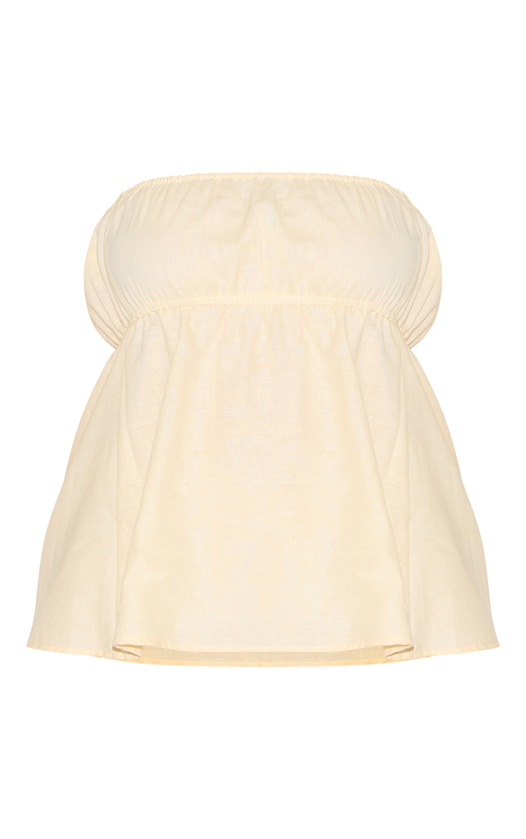 Plus Top bustier péplum crème au beurre image 5