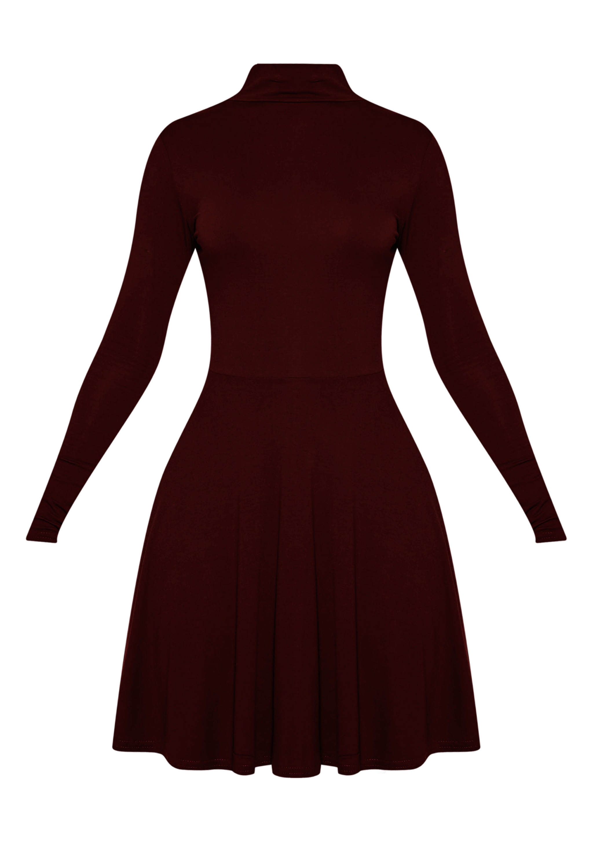 pretty little thing high neck skater dress