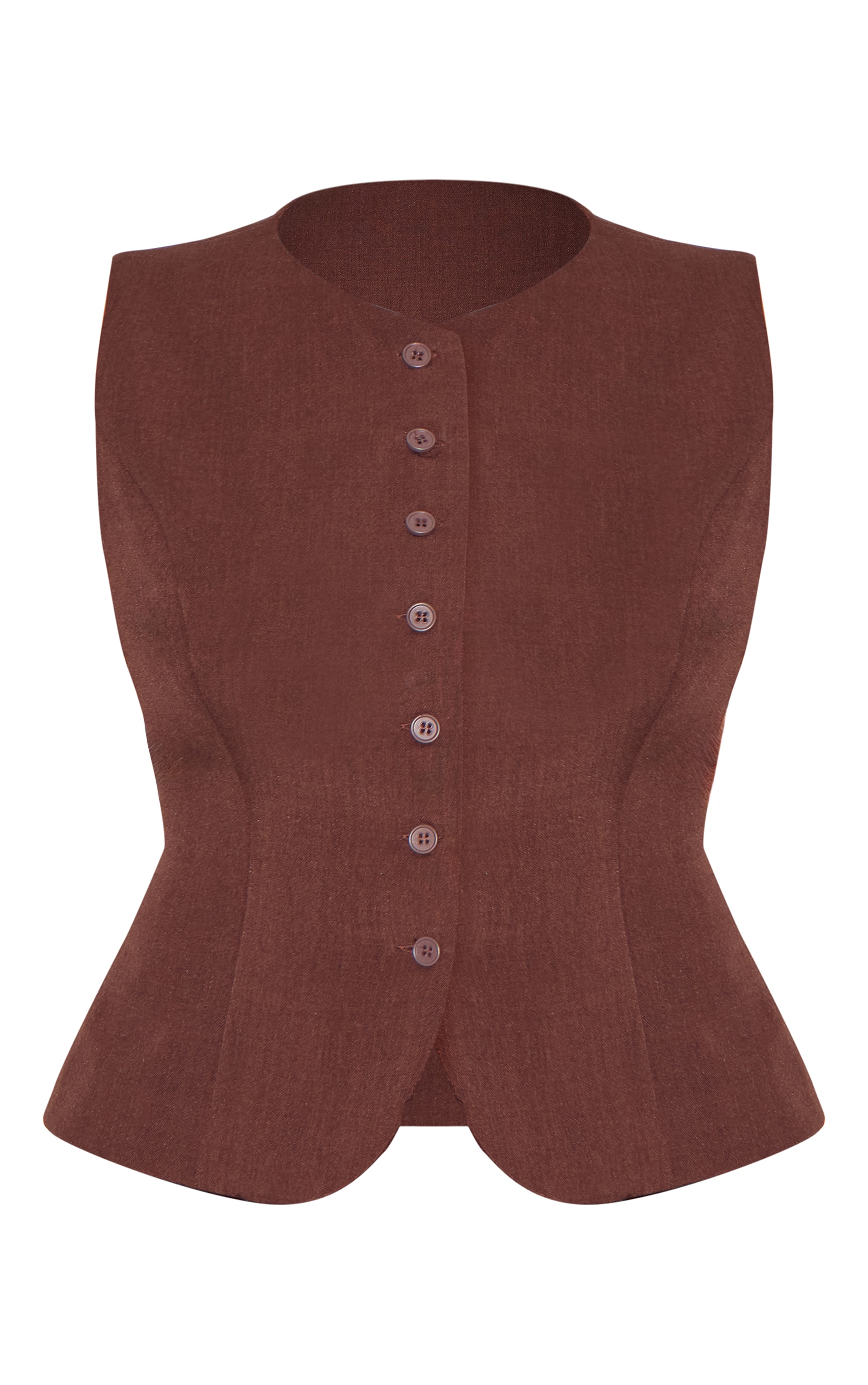 Plus Wine Tailored Woven Vest image 5
