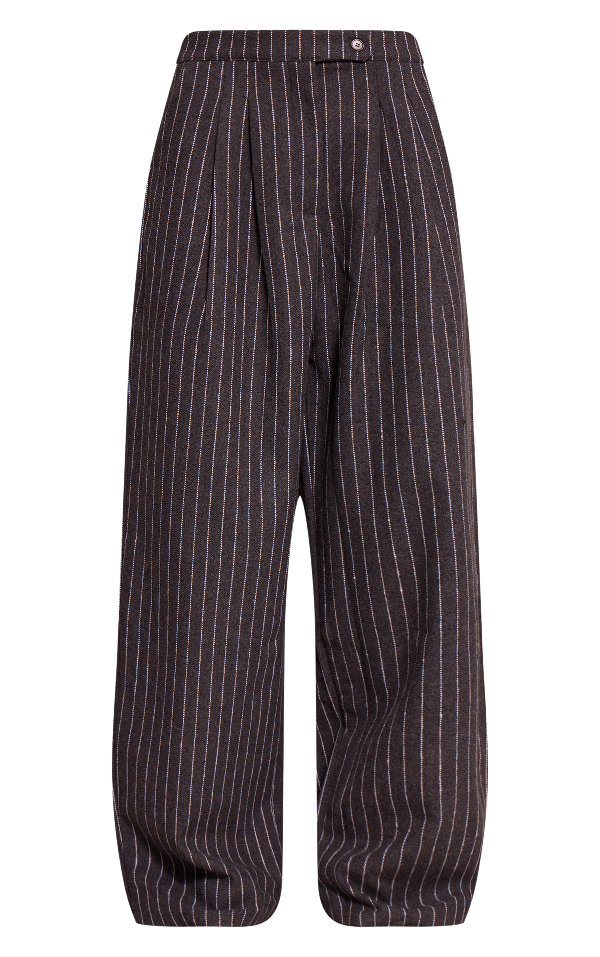 Charcoal Woven Brushed Straight Leg Pant image 5