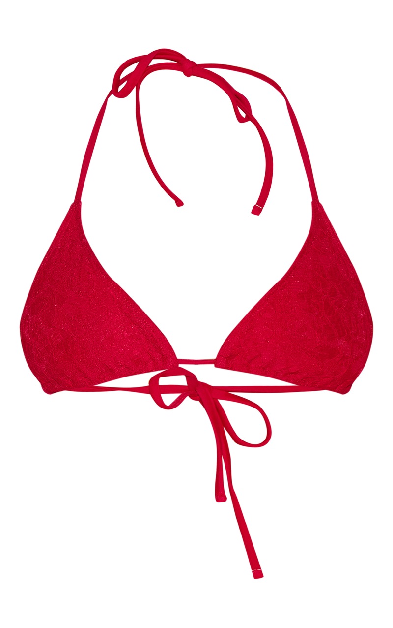 Tidelands Bikini Top - Red main image 0