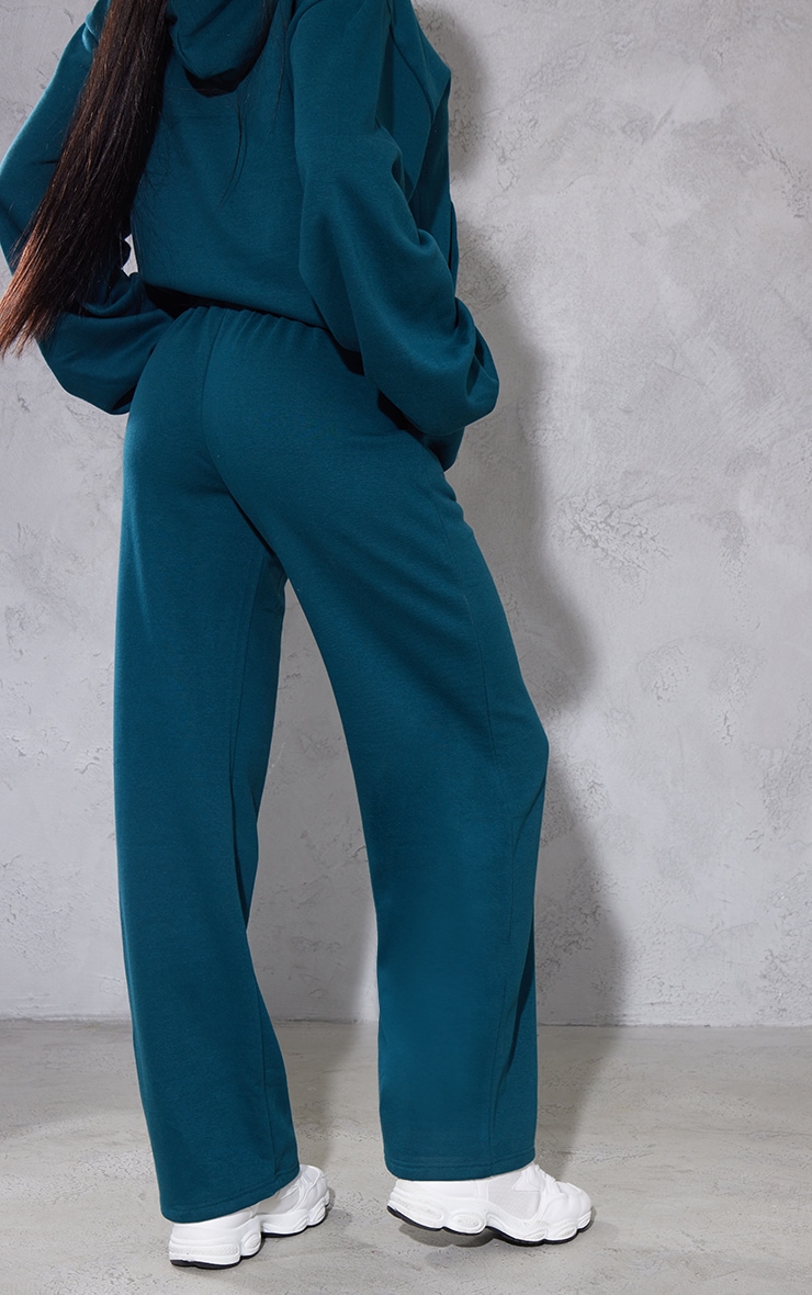 PLT Dark Green Sport Wide Leg Sweatpants image 3