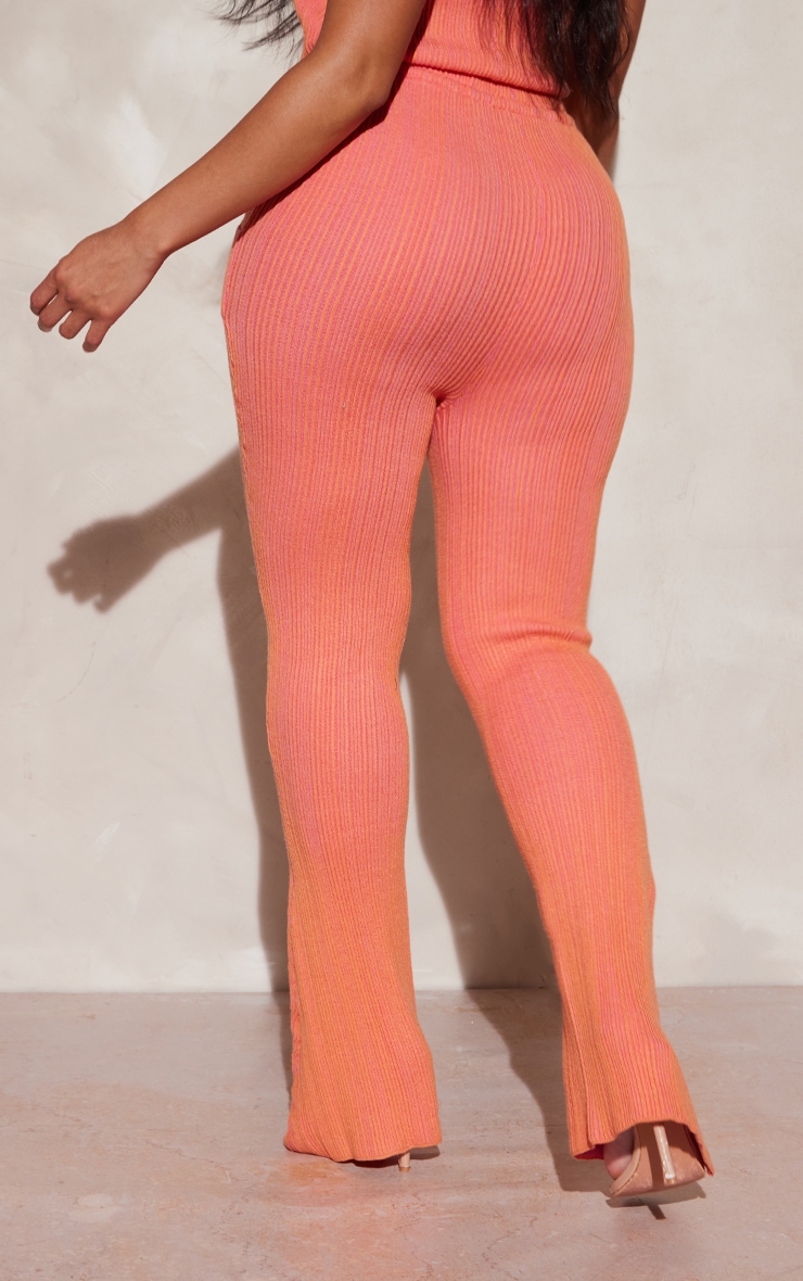 Shape Pink Knit Contrast Drawstring Flares PrettyLittleThing