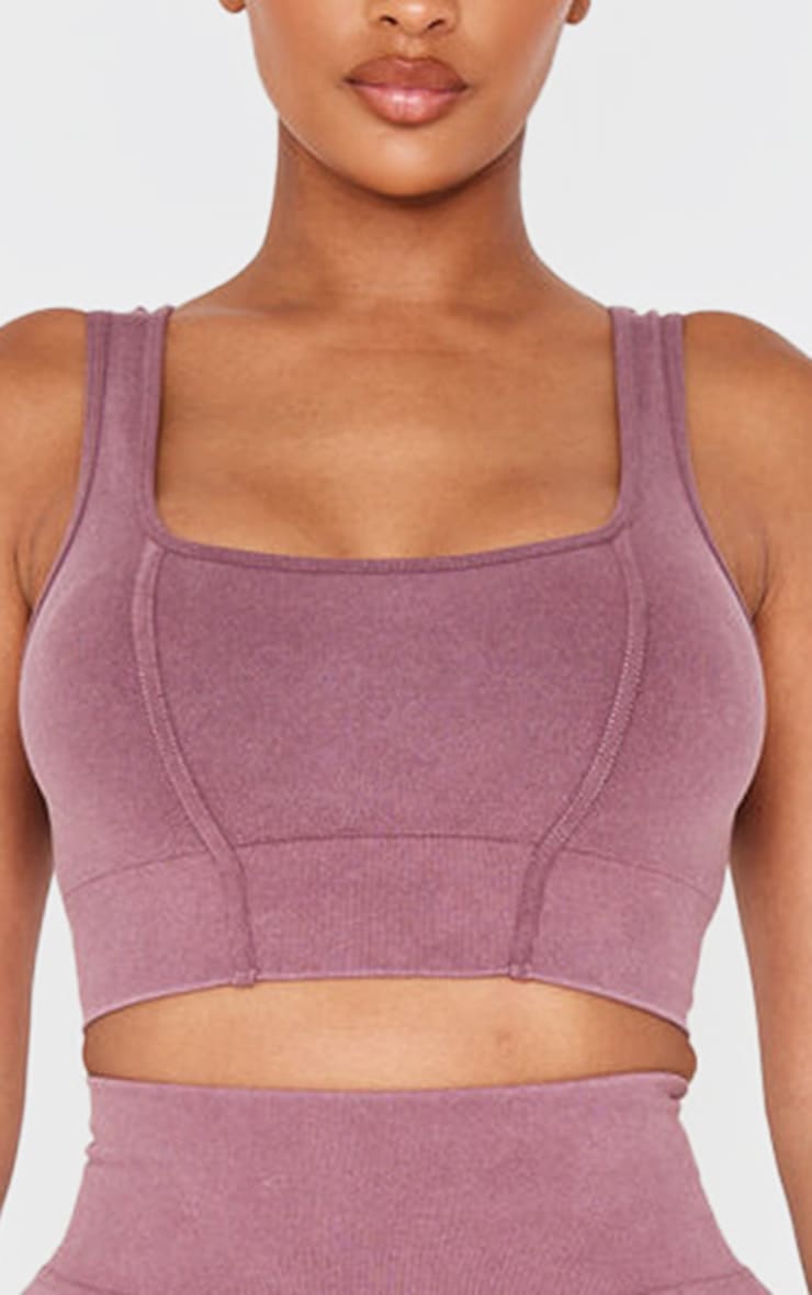 Shape Burgundy Seamless Seam Front Bralette image 4