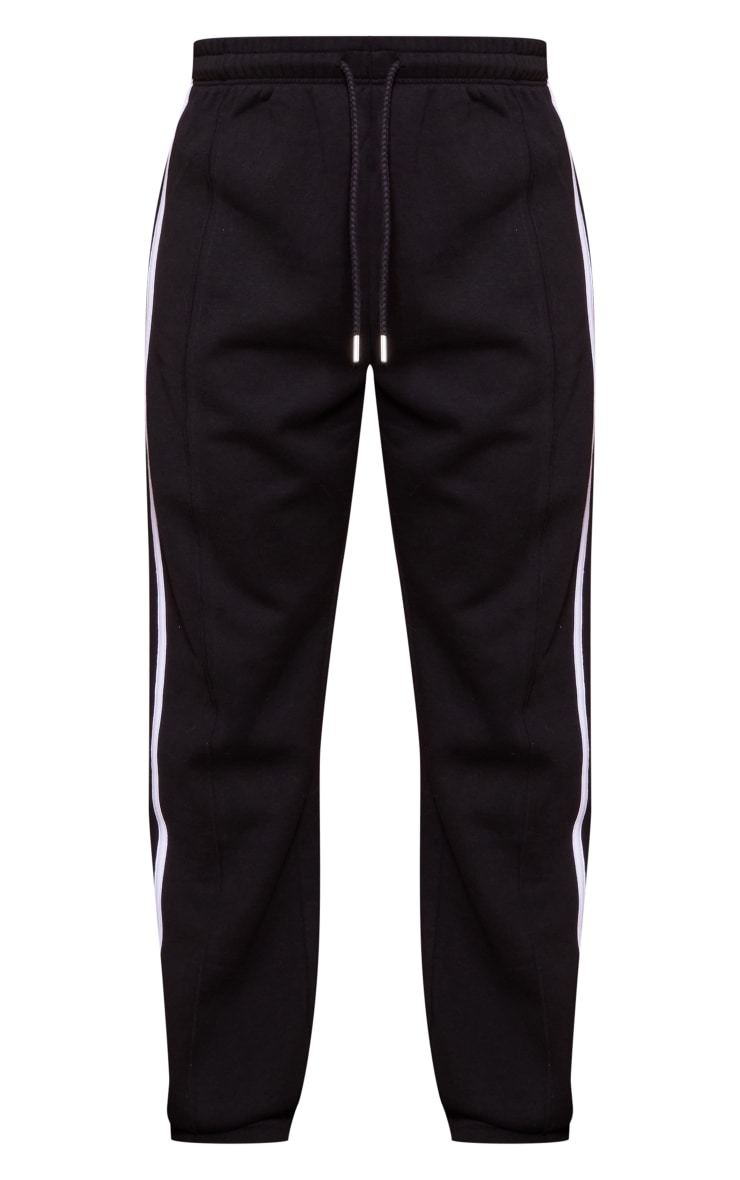 Maternity Black Double Stipe Track Pant image 5