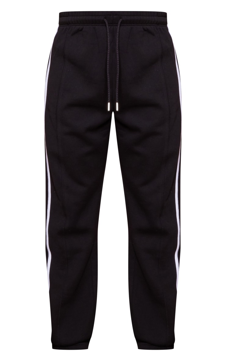 Maternity Black Double Stipe Jogger image 5