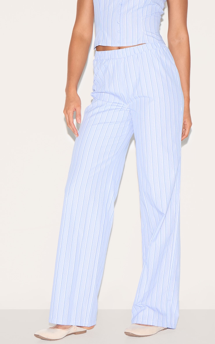 Tall Pantalon droit bleu à rayures image 2