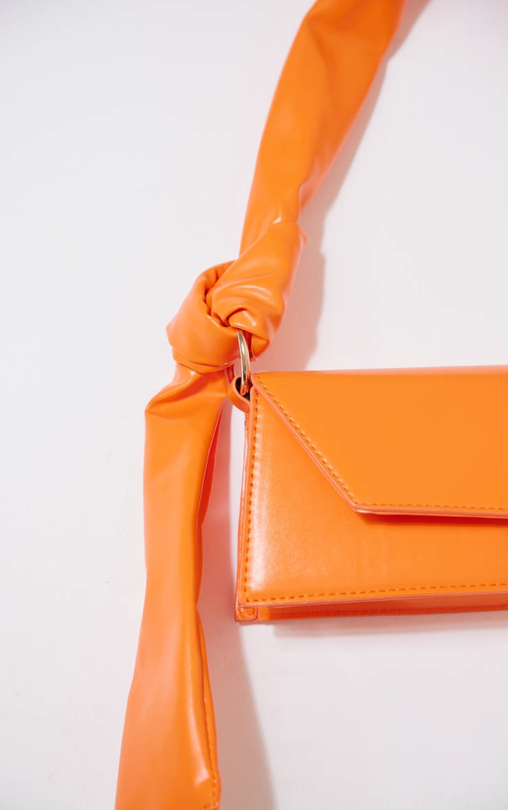 Orange clutch bag cheap