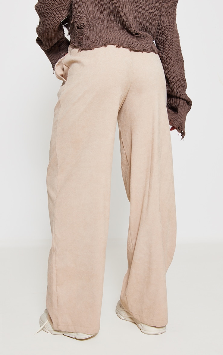  Stone Cord Tie Waist Low Rise Trousers image 3