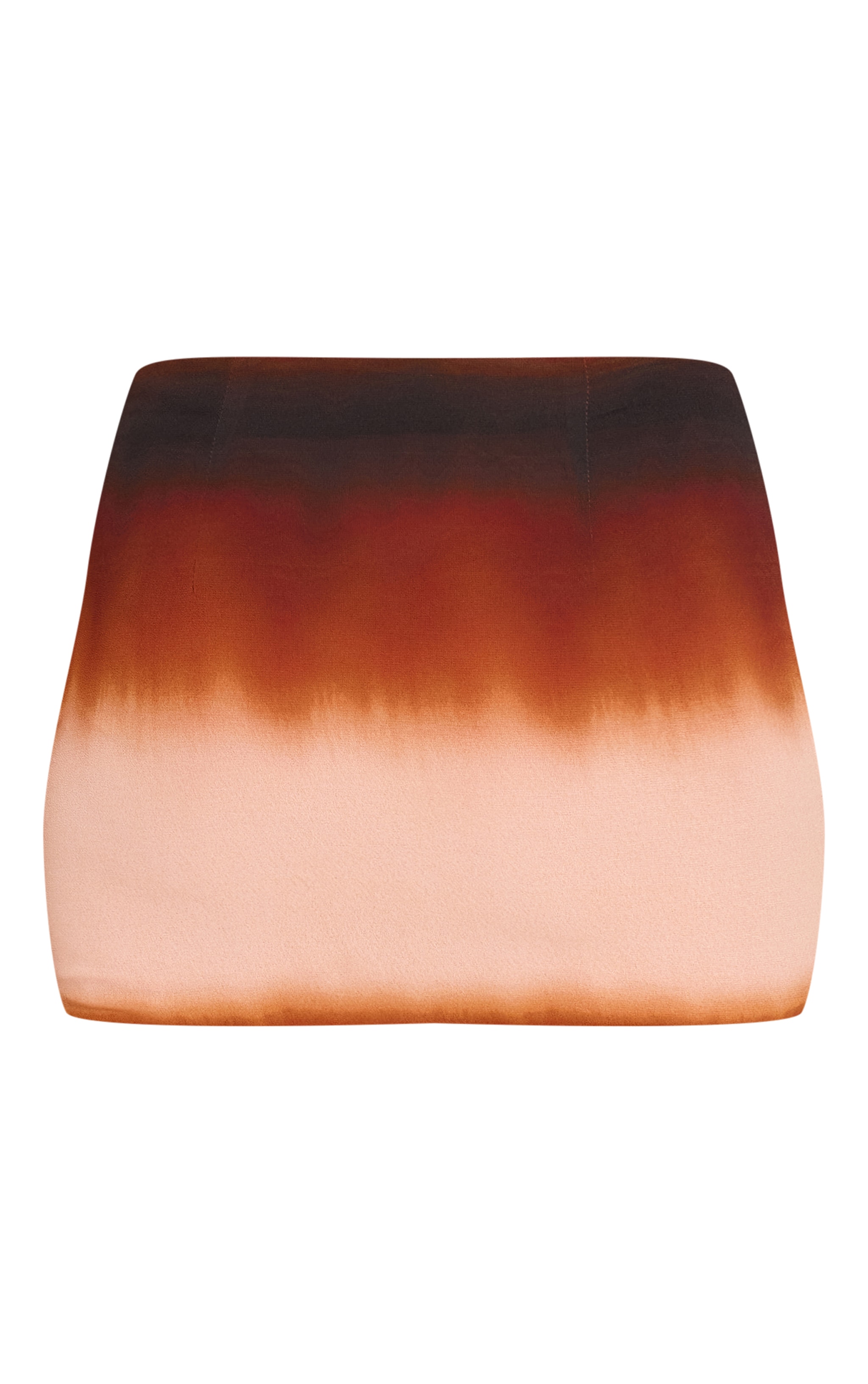 Chocolate Ombre Print Chiffon Mini Skirt image 6
