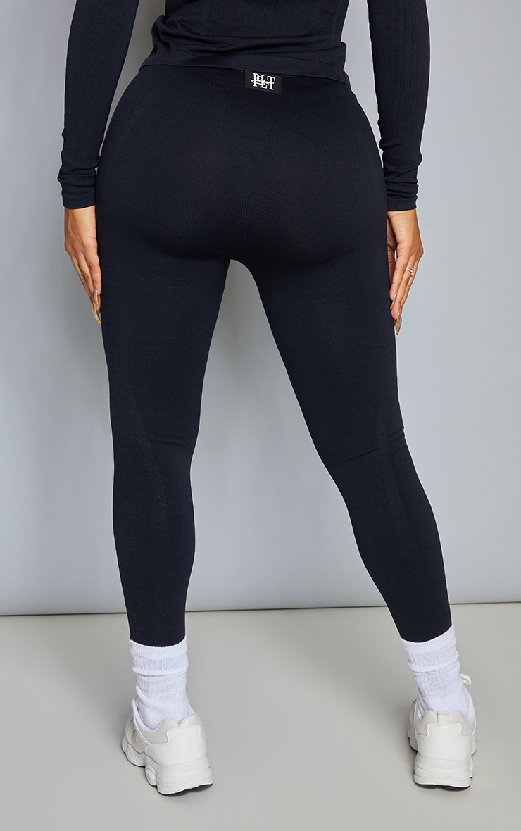 Shape Black Branded Gym Leggings image 3