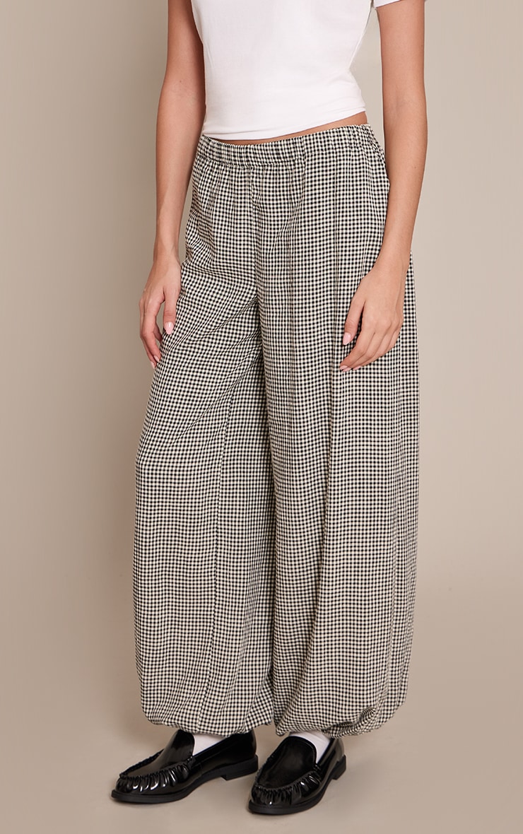 Black Check Balloon Trouser  image 2