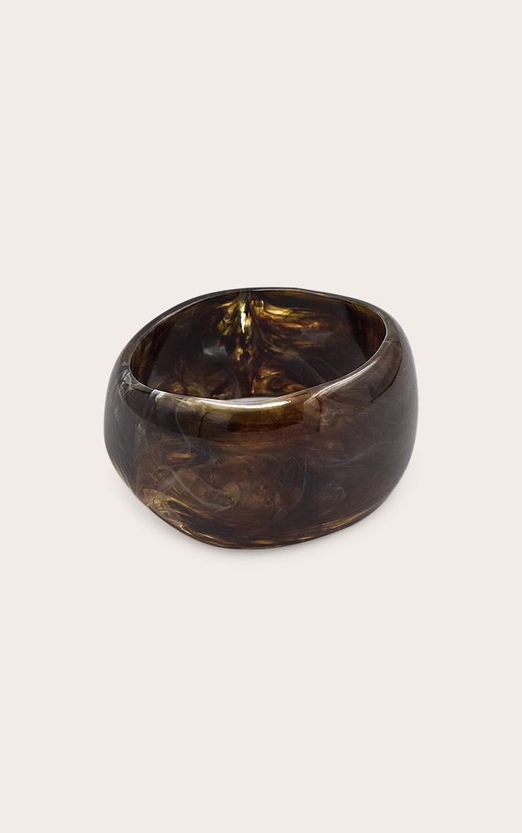 Dark Chocolate Smokey Angular Cuff image 2