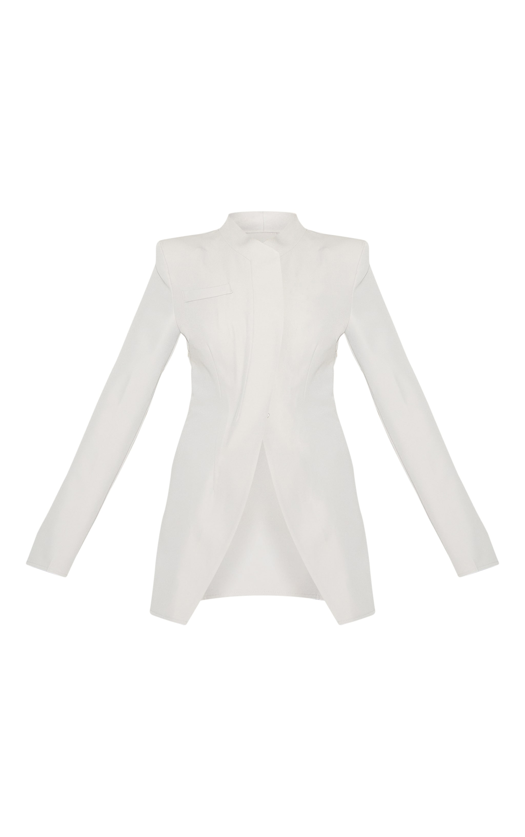 Clay Tailored Overlap Long Sleeve Bodycon Dress image 5