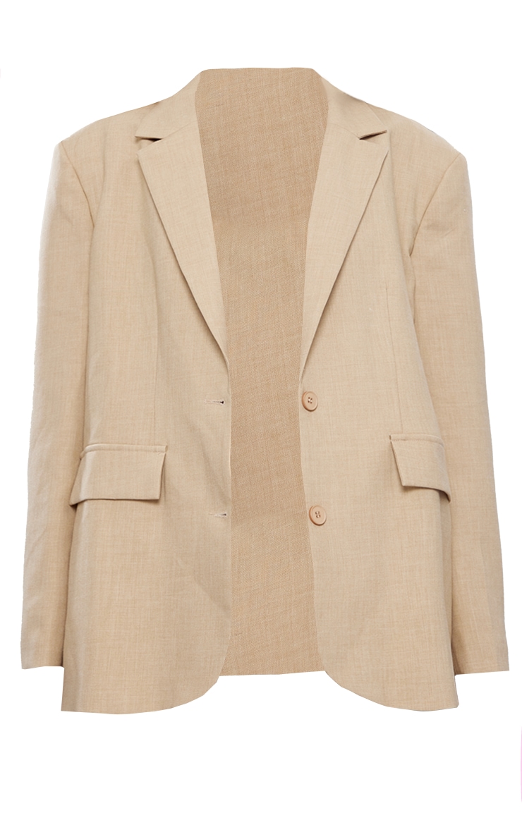 Woven Jacquard Texture Boxy Blazer