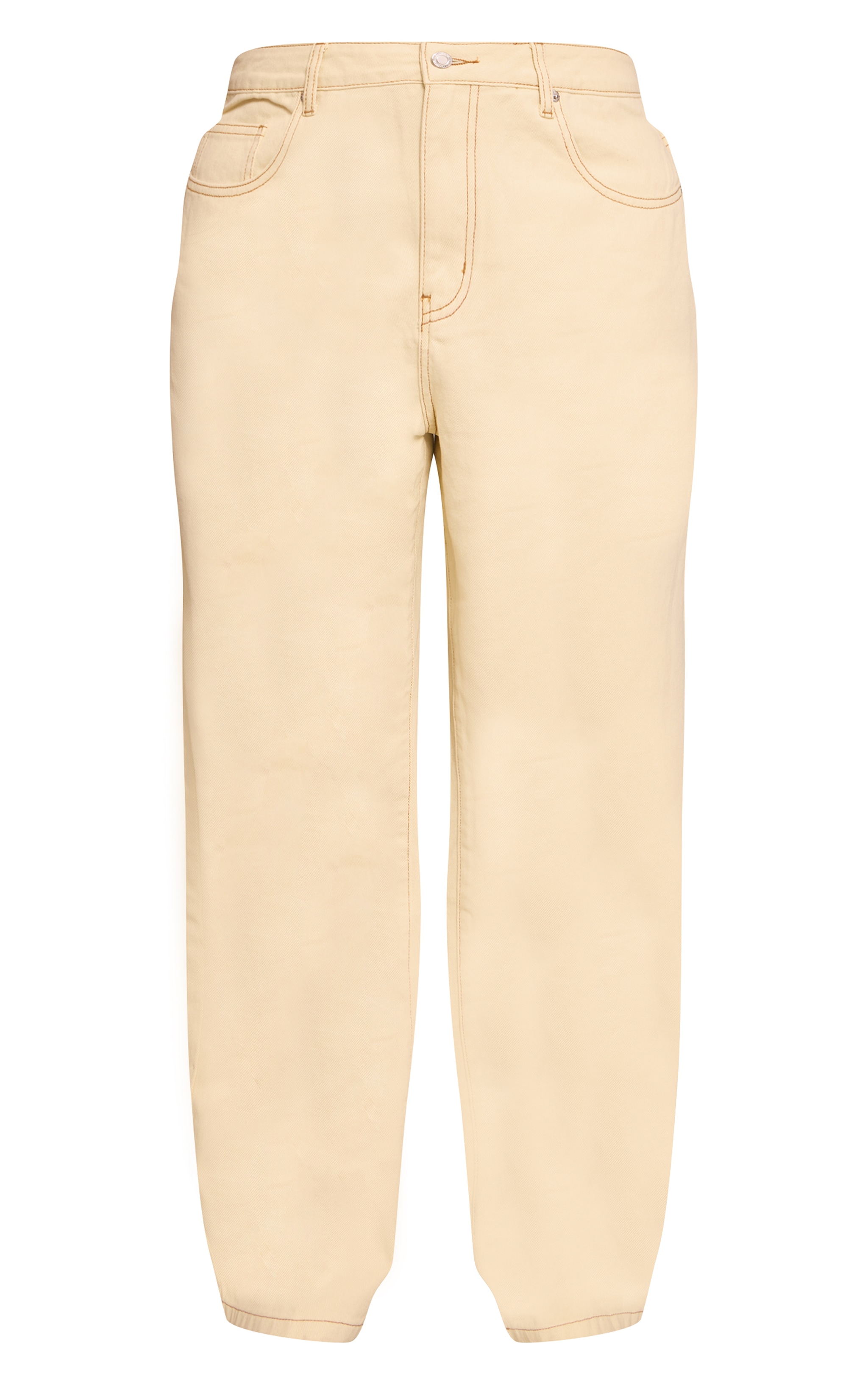 Plus Almond Mid Rise Wide Leg Jeans image 5