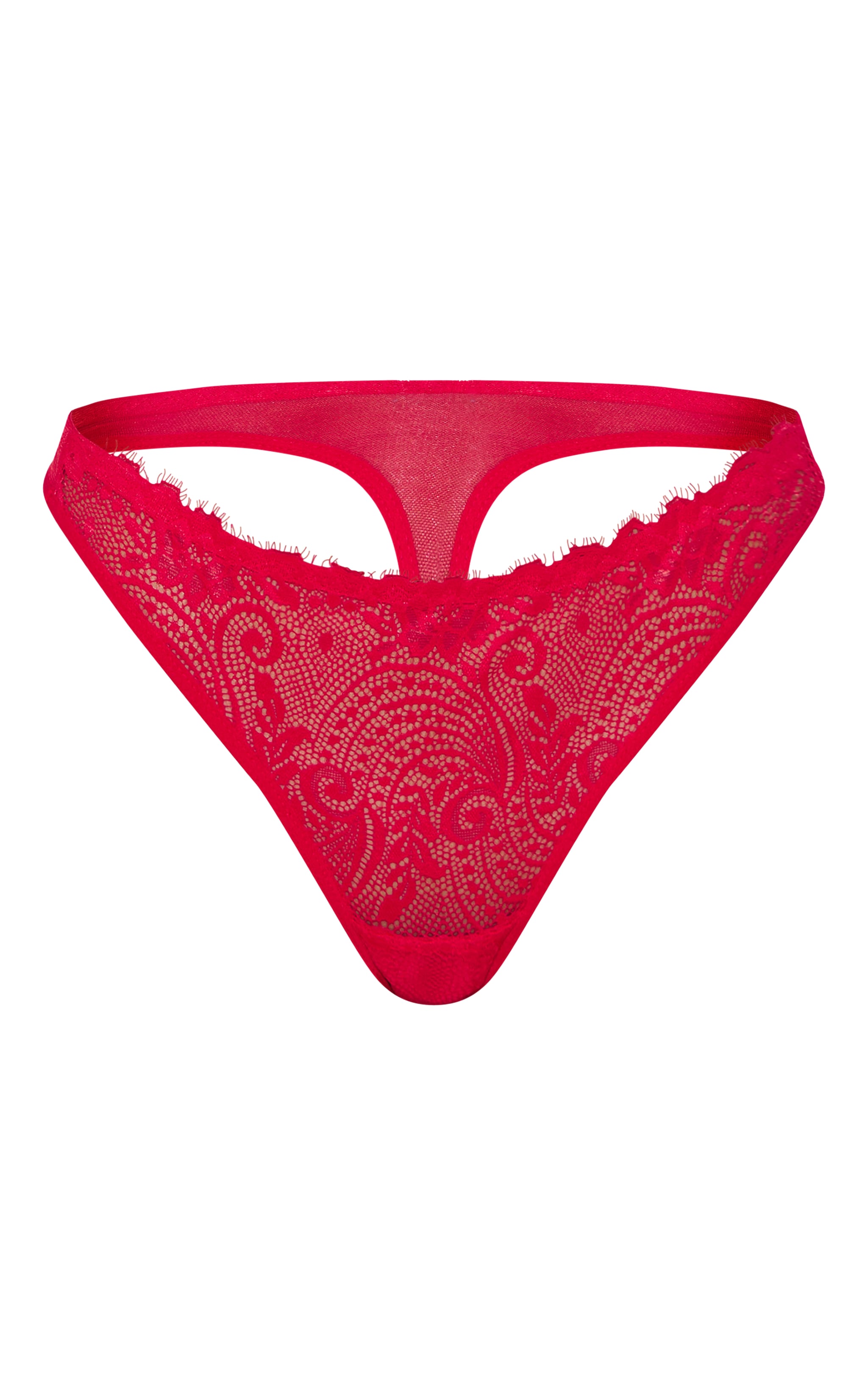 Culotte en dentelle rouge image 5