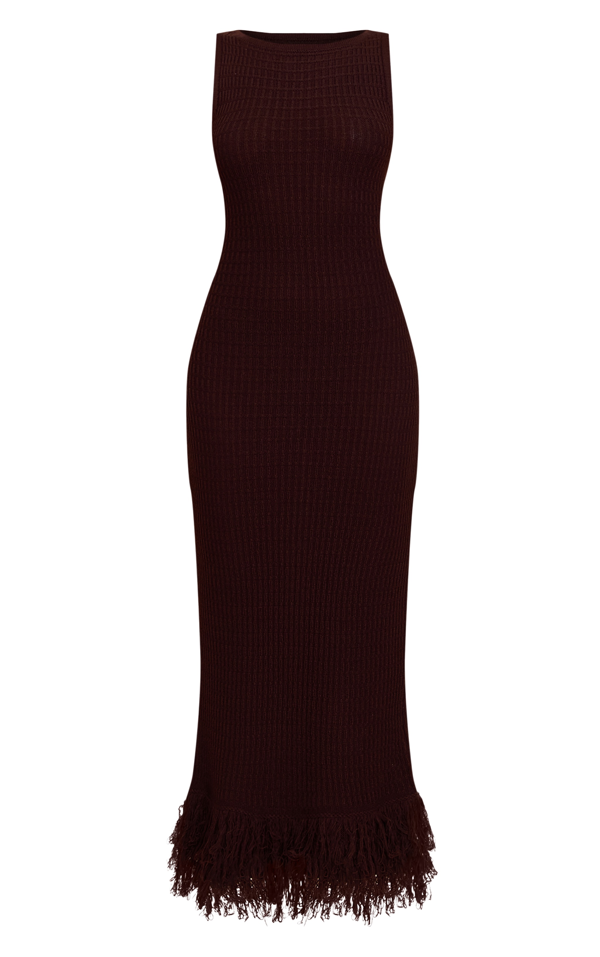 Chocolate Loop Knit Maxi Dress image 5