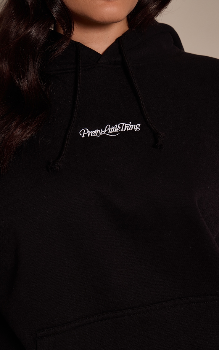 Plus Black Pretty Littte Thing Hoodie image 4