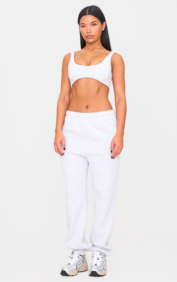 Ash Grey Sculpt Double Layer Padded Sports Bra image 3