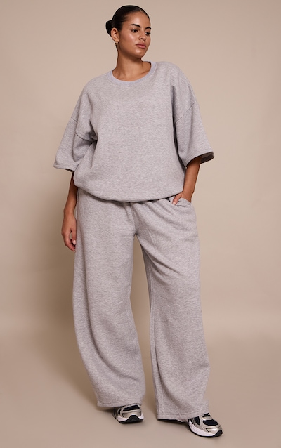 Plus Jogging bouffant gris chiné