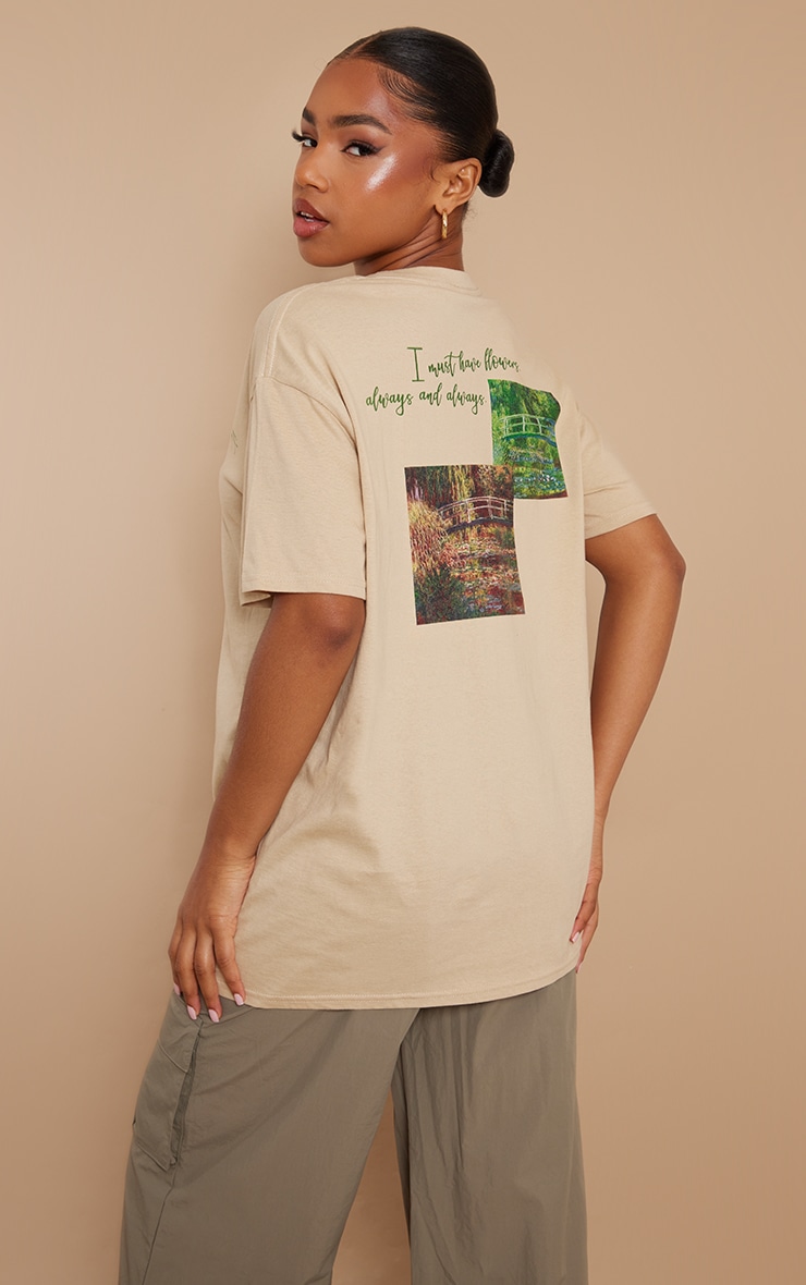 Stone Claude Monet Print T Shirt