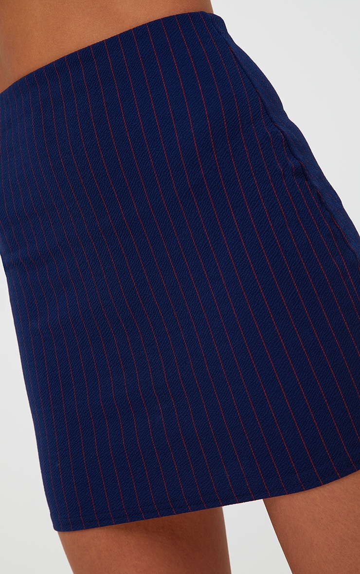 Navy Pinstripe Suit Skirt. Skirts PrettyLittleThing IE