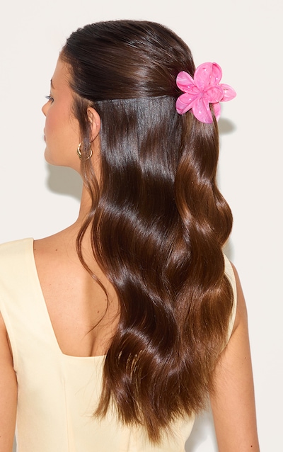 Fuschia Lily Flower Hair Clip