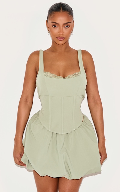 Shape Sage Lace Trim Corset Top