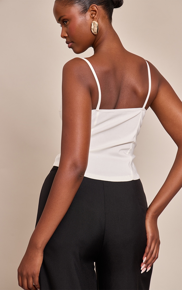 Buttermilk Curved Hem Bengaline Corset image 2