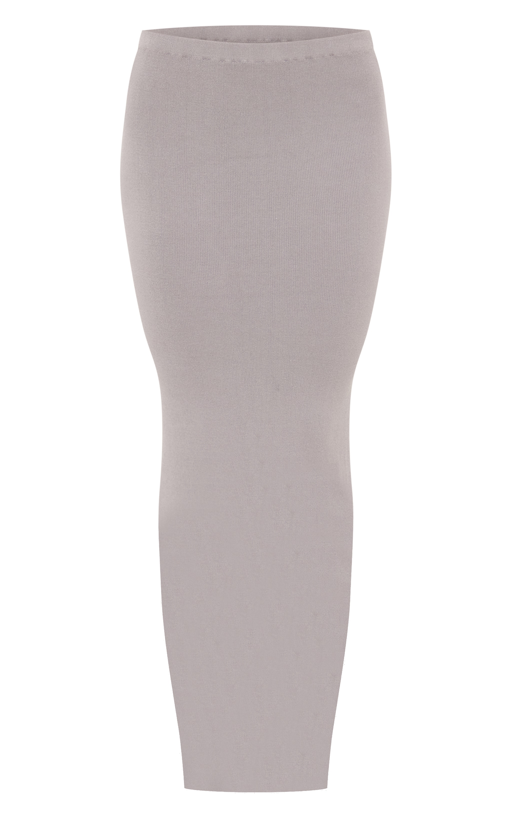 Jupe longue en maille tricot fine gris colombe image 5