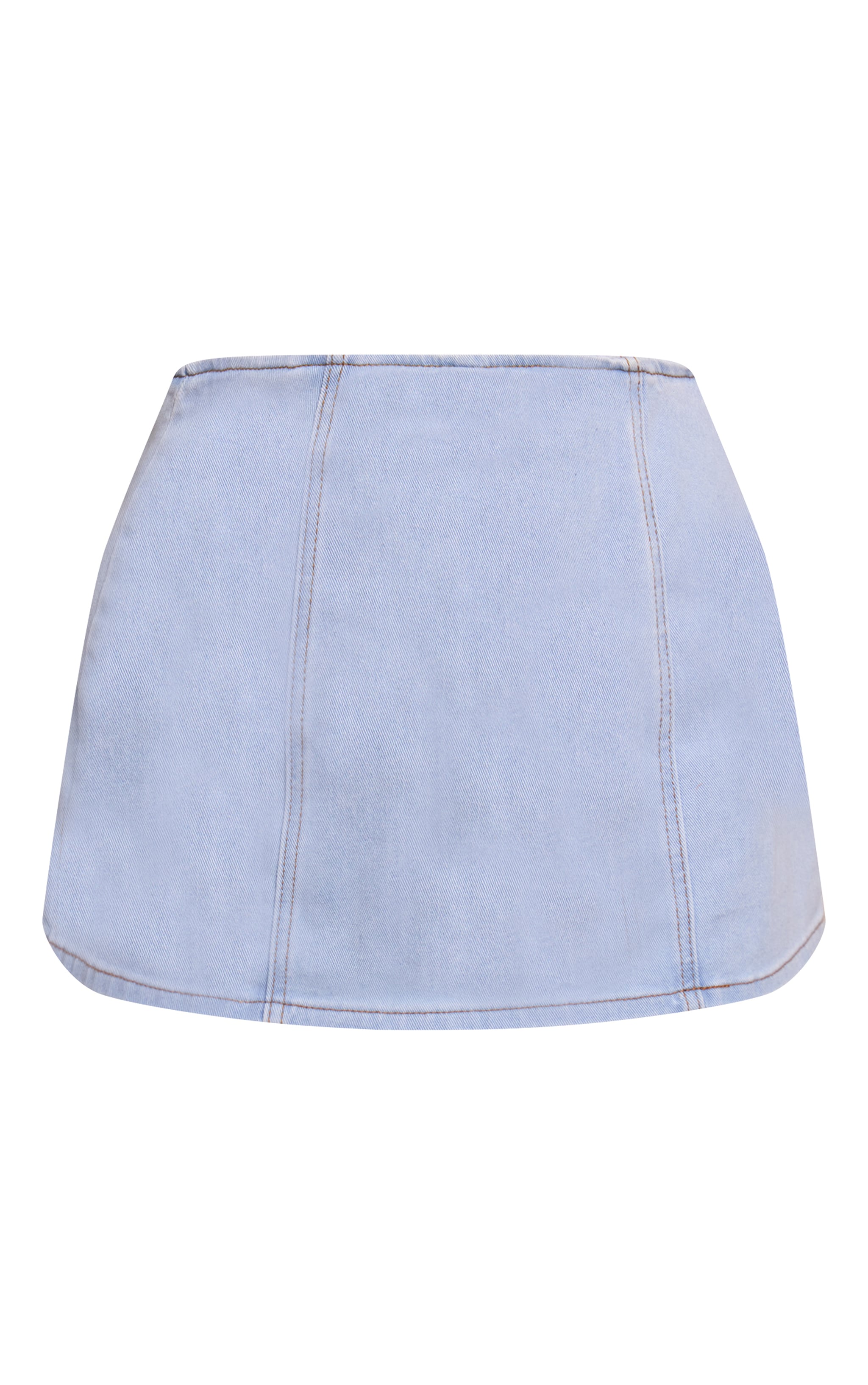 Shape Light Blue Stretch Denim A Line Skort image 6