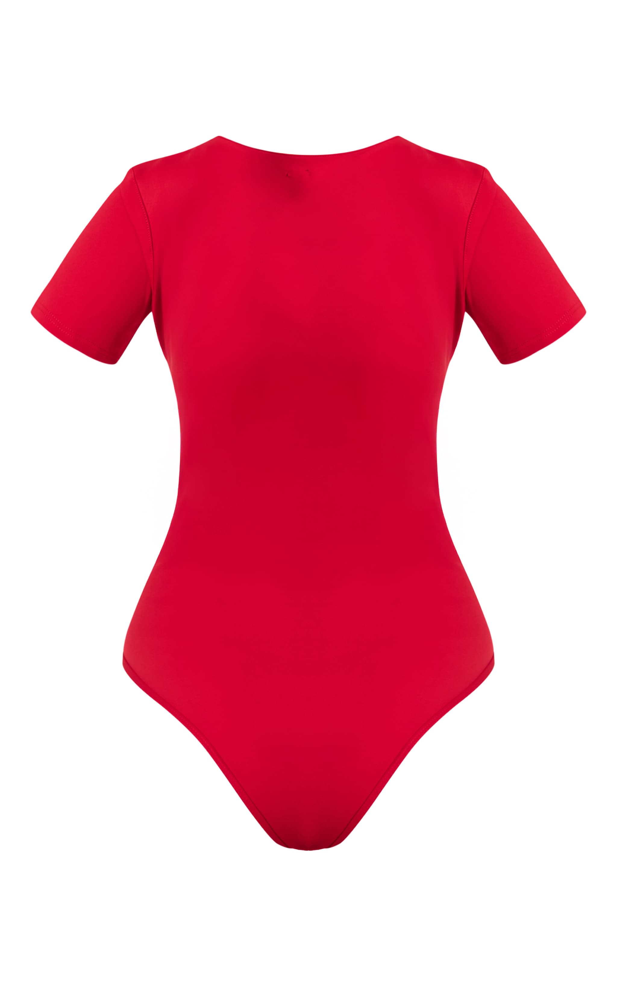 Red Scuba Zip Up Swimsuit image 6